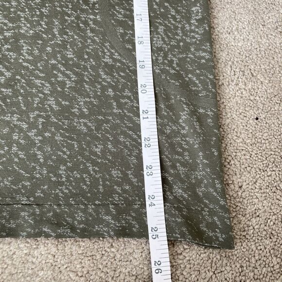 Lululemon Swiftly Tech Shirt Womens 2 Long Sleeve Green Camo Running Workout - Picture 6 of 7